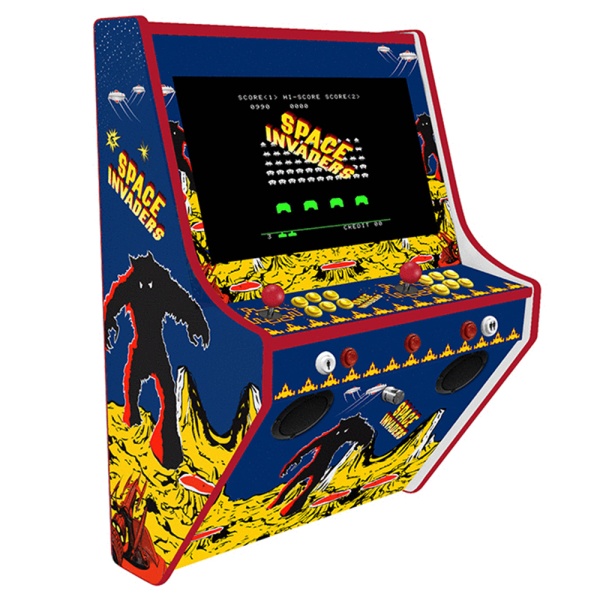 Wall Mounted 2 Player Arcade Machine - Space Invaders